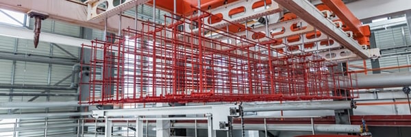 Công đoạn gia công và tuần hoàn lưới thép tự động
