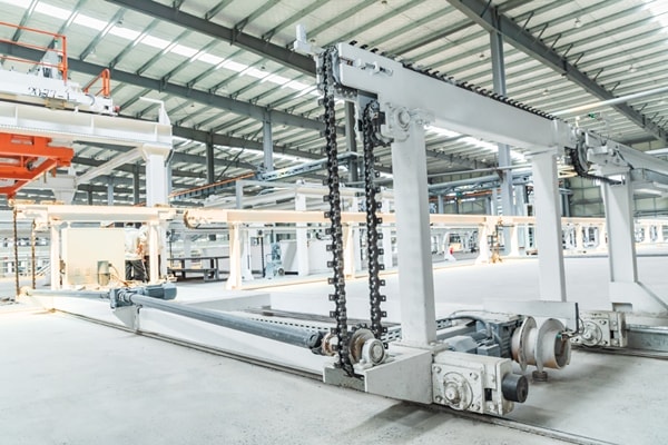 Công đoạn gia công và tuần hoàn lưới thép tự động