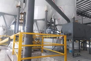 Hệ thống cân định lượng hồ liệu và nguyên liệu dạng bột.