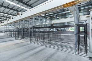 Dây chuyền vận chuyển tuần hoàn khung tổ hợp lưới thép