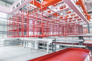 Hệ thống nhúng dung dịch chống ăn mòn và sấy khô lưới thép
